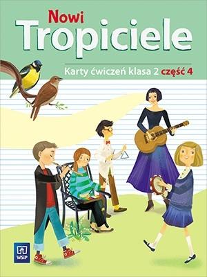 Karty ćwiczeń Nowi tropiciele klasa 2 część 4 WSIP DOTACJA - okładka książki z ilustracją