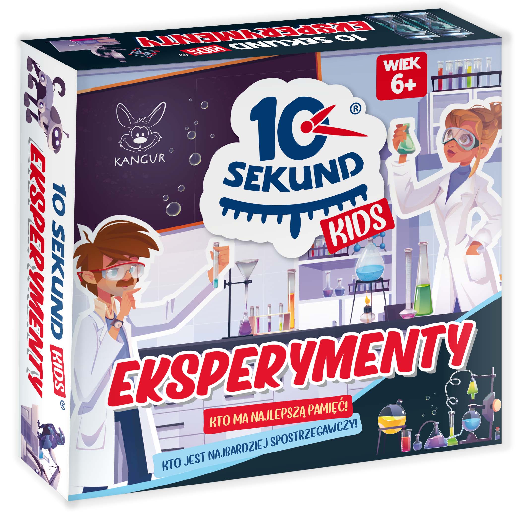 Karty gry 10 Sekund Kids Eksperymenty z eksperymentami i pytaniami