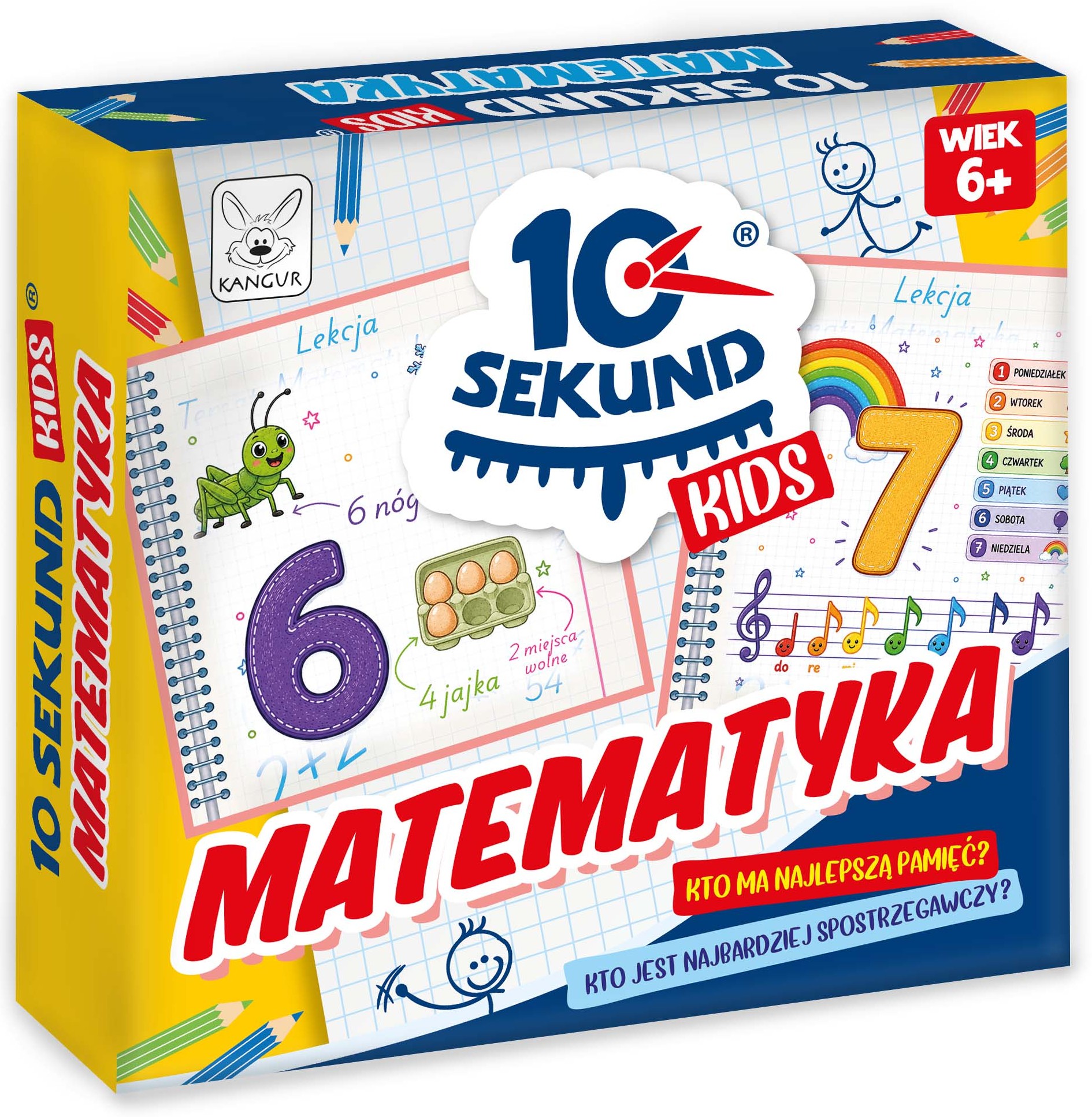 Zestaw kart edukacyjnych do gry 10 Sekund Kids Matematyka dla dzieci