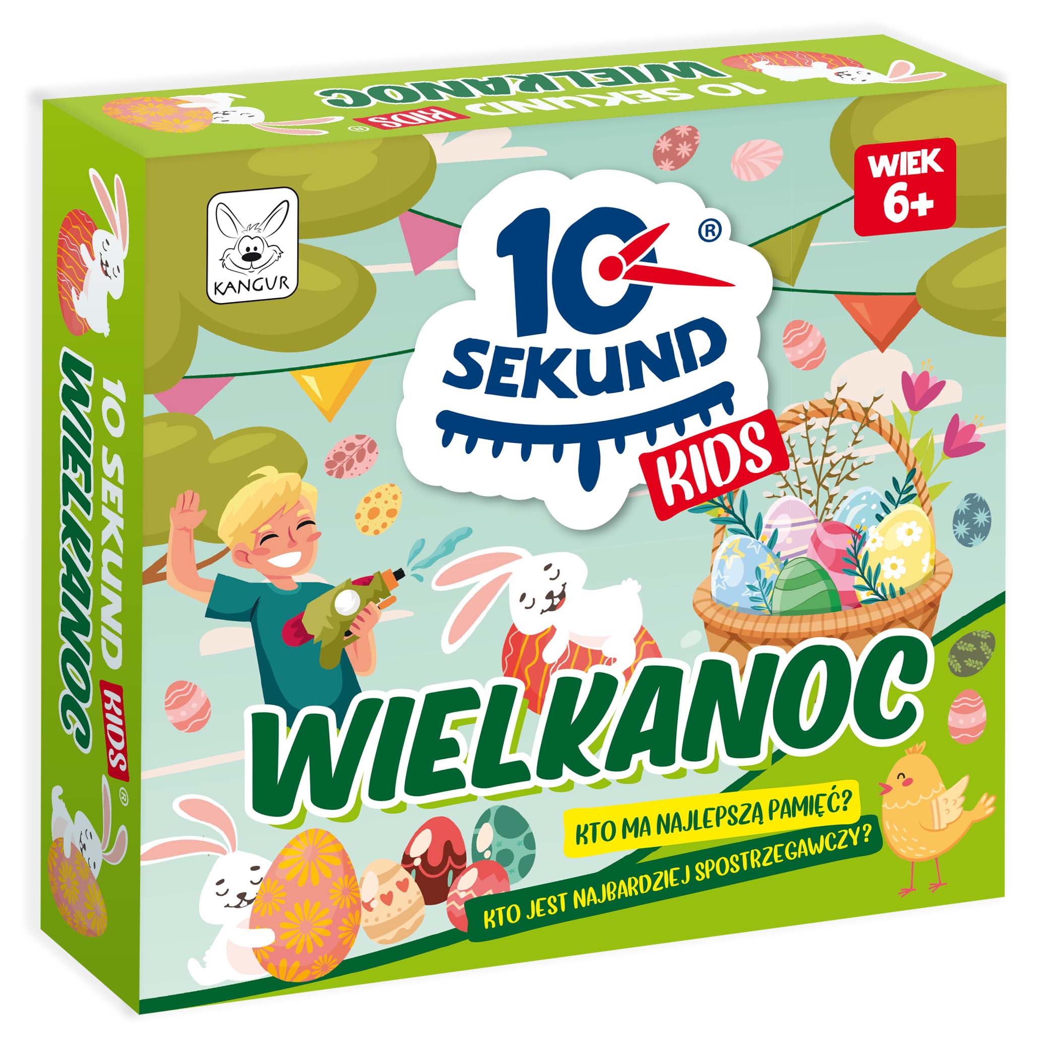 Karty gry 10 Sekund Kids Wielkanoc z motywami zajączków i pisanek