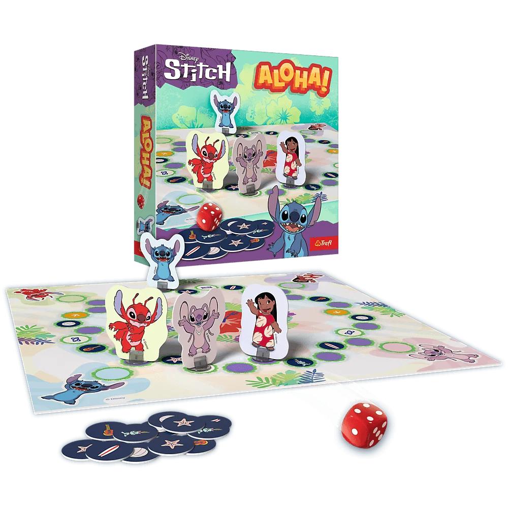 Gra planszowa Aloha! Disney Lilo&Stitch Trefl PAP - kolorowa plansza i pionki