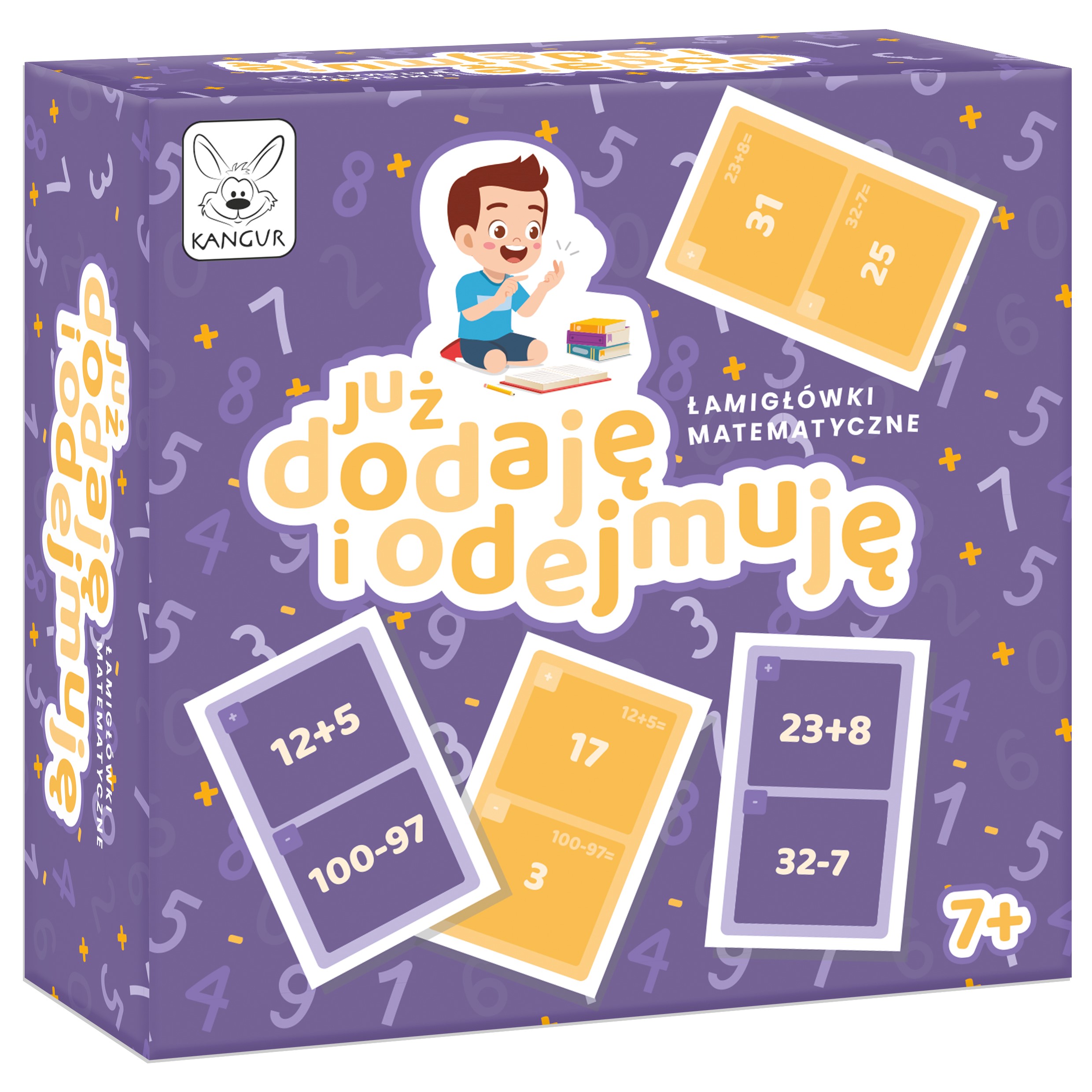 Zestaw 36 kart gry Już dodaję i odejmuję do nauki dodawania i odejmowania