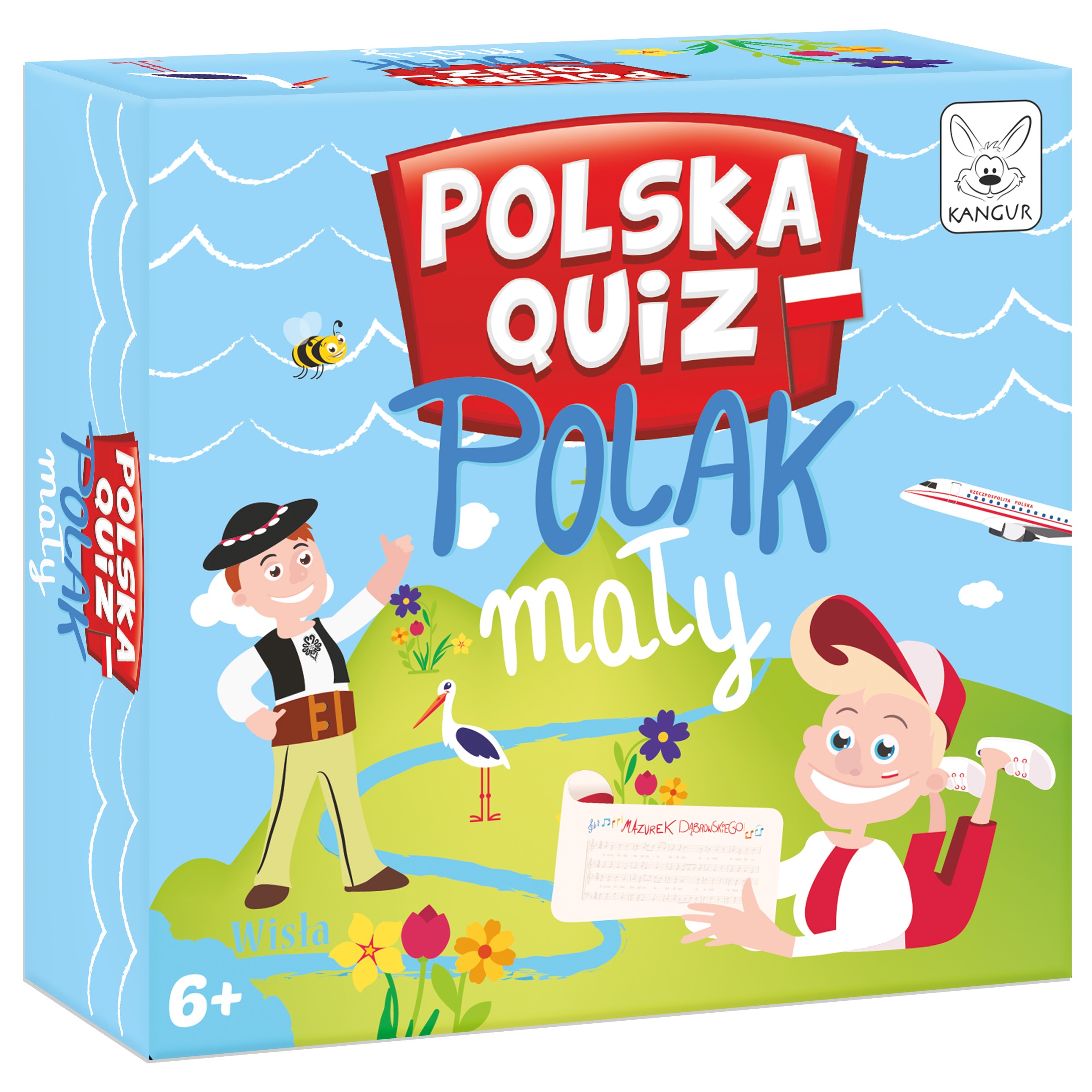 Karty edukacyjne do gry Polska Quiz Polak Mały z pytaniami o symbolach i historii Polski