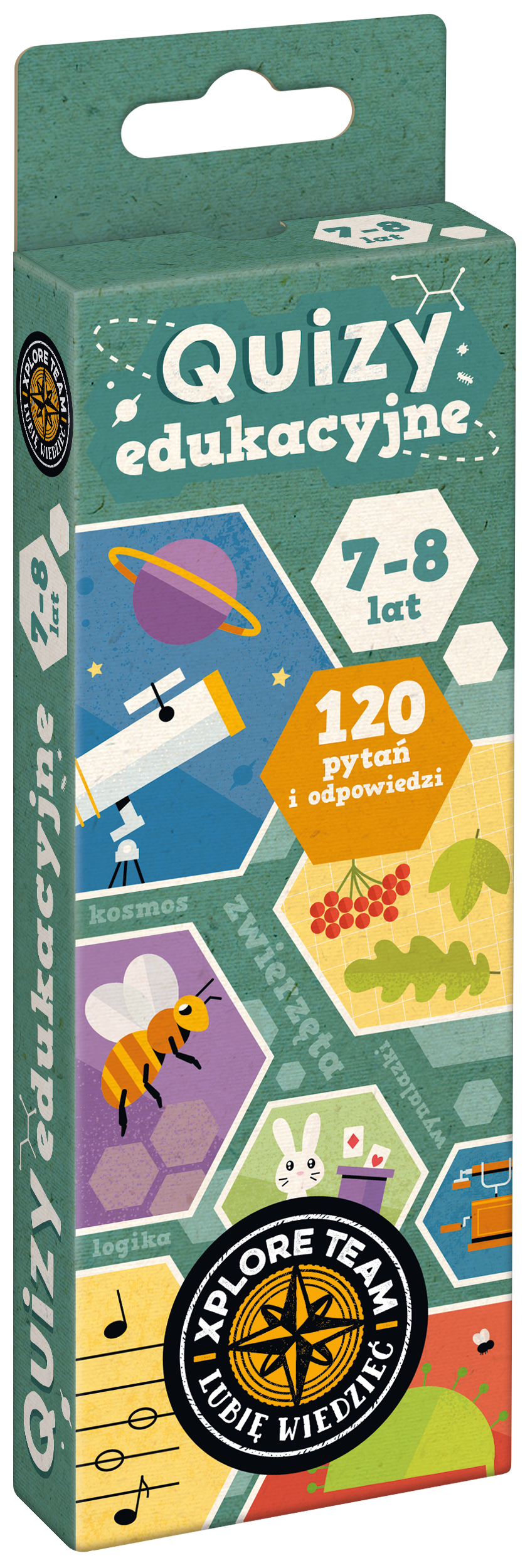 Xplore Team Quizy edukacyjne 7–8 lat Bright Junior Media - okładka książeczki edukacyjnej