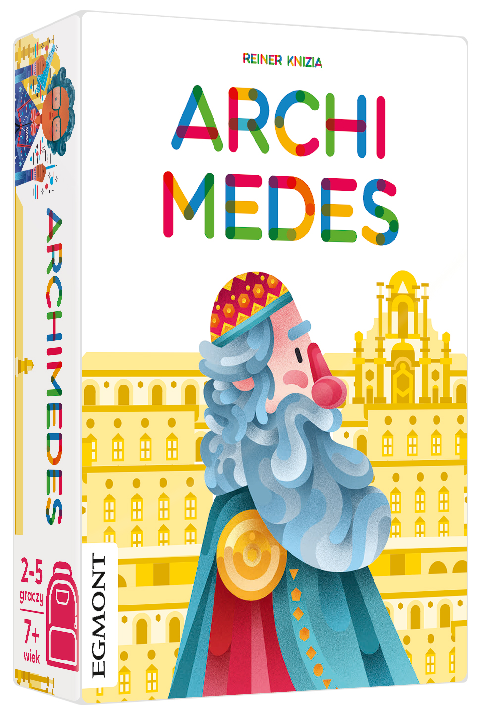Matematyczna gra karciana Archimedes Egmont PAP – pudełko i karty