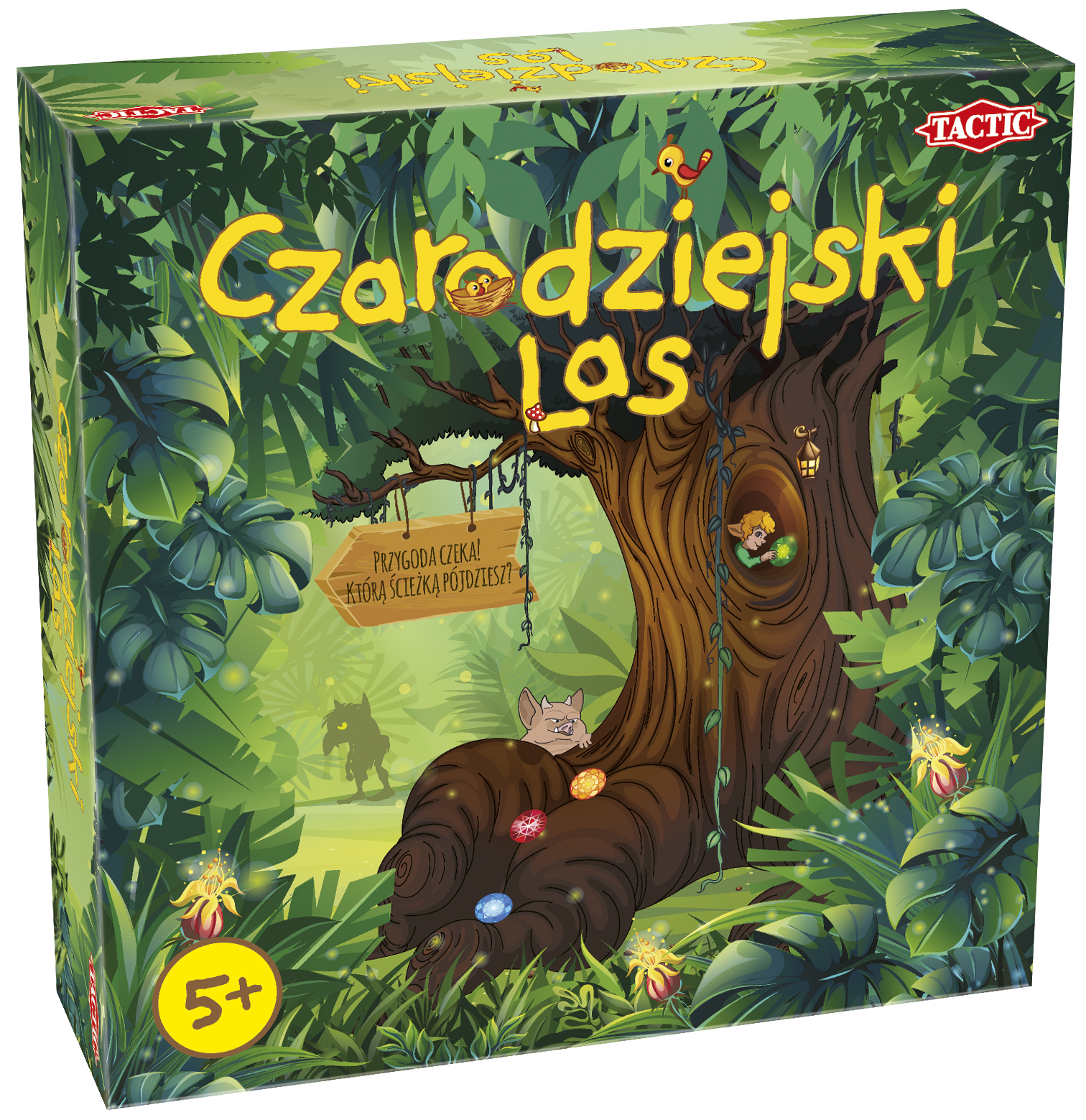 Rodzinna gra planszowa Czarodziejski Las TACTIC GAMES z planszą i pionkami