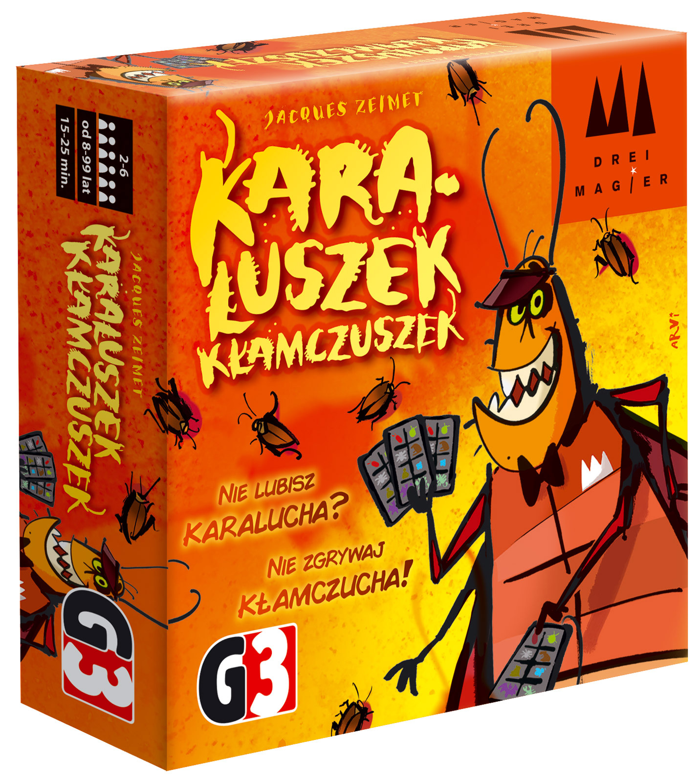 Gra karciana Karaluszek Kłamczuszek G3 – plansza i karty w zestawie