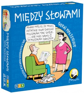 Plansza i elementy gry Między Słowami MDR art pap z serii Gierki Małżeńskie