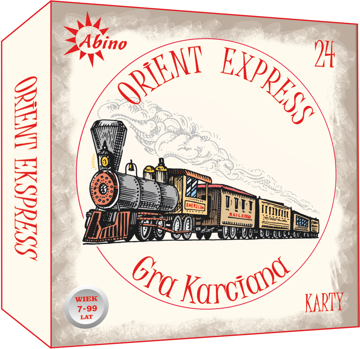 Orient Express – Express Internationale gra karciana ABINO 24 karty dla dzieci i dorosłych