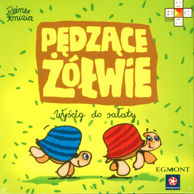 Pędzące Żółwie gra planszowa Egmont PAP - plansza i elementy gry