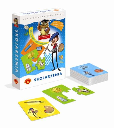 Układanka edukacyjna Skojarzenia 72 elementy ALEXANDER GRY z tematycznymi puzzlami