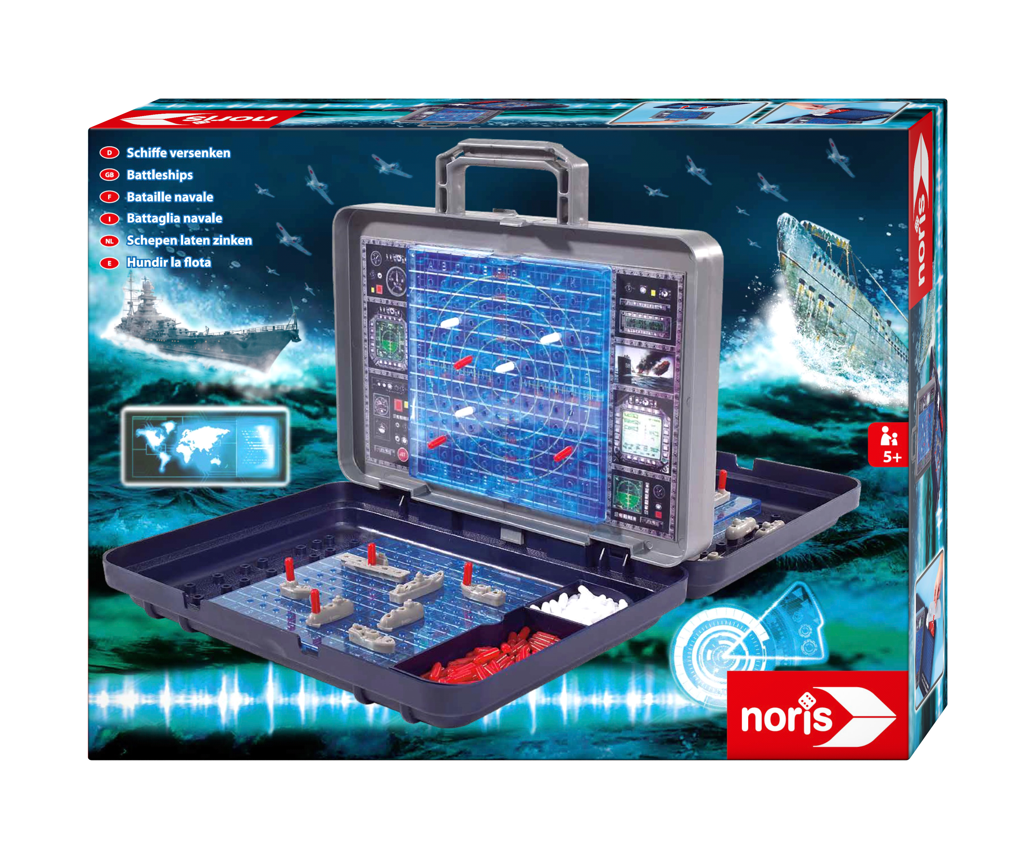 Gra w Okręty od SIMBA - planszowa gra strategiczna w walizce 285x370 mm