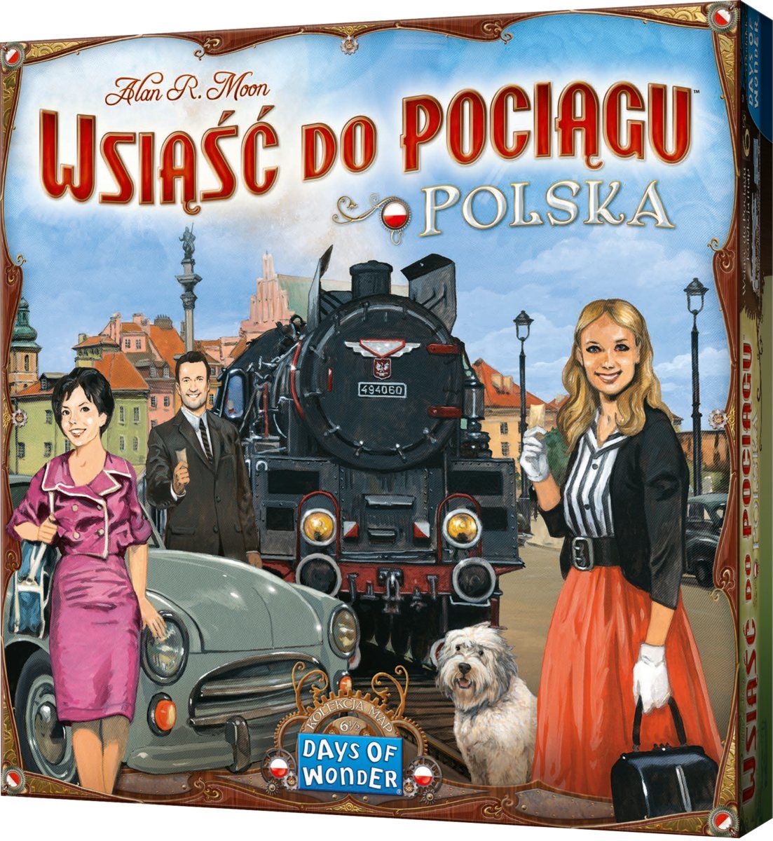 Plansza gry Wsiąść do Pociągu Kolekcja Map 6.5 Polska z mapą i trasami kolejowymi