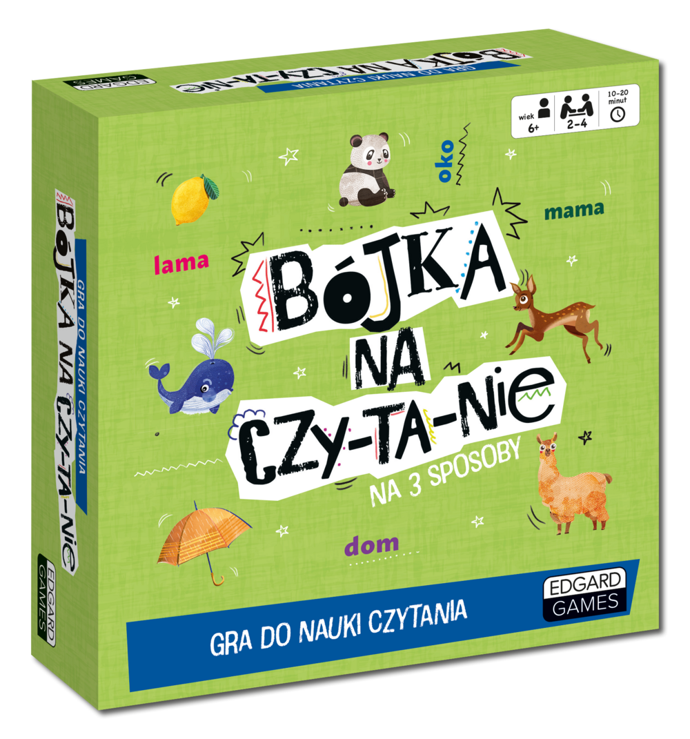 Bójka na czytanie Edgard PAP - gra edukacyjna z sylabowaniem dla dzieci 6 plus