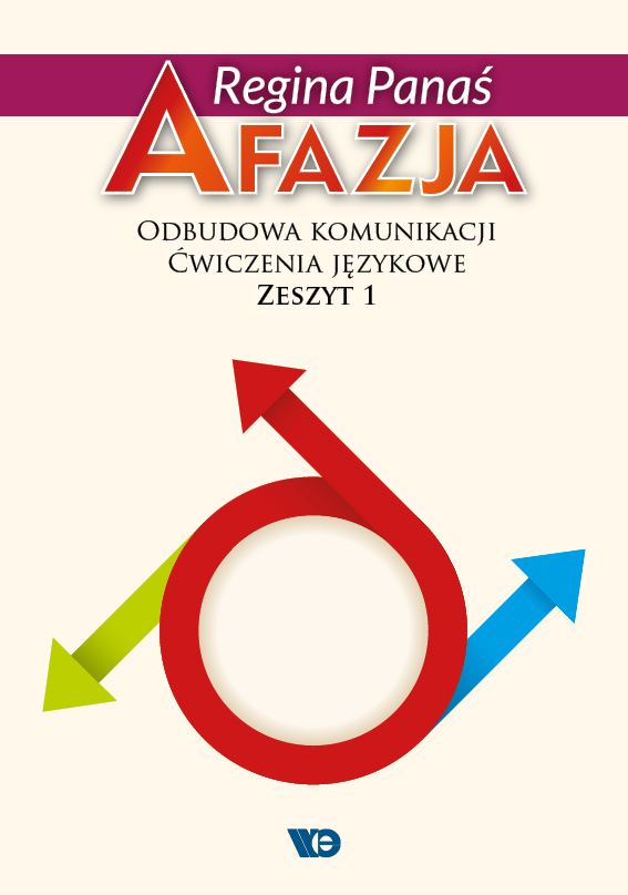 Afazja Odbudowa komunikacji ćwiczenia językowe Zeszyt 1 Wydawnictwo Edukacyjne okładka z ilustracją