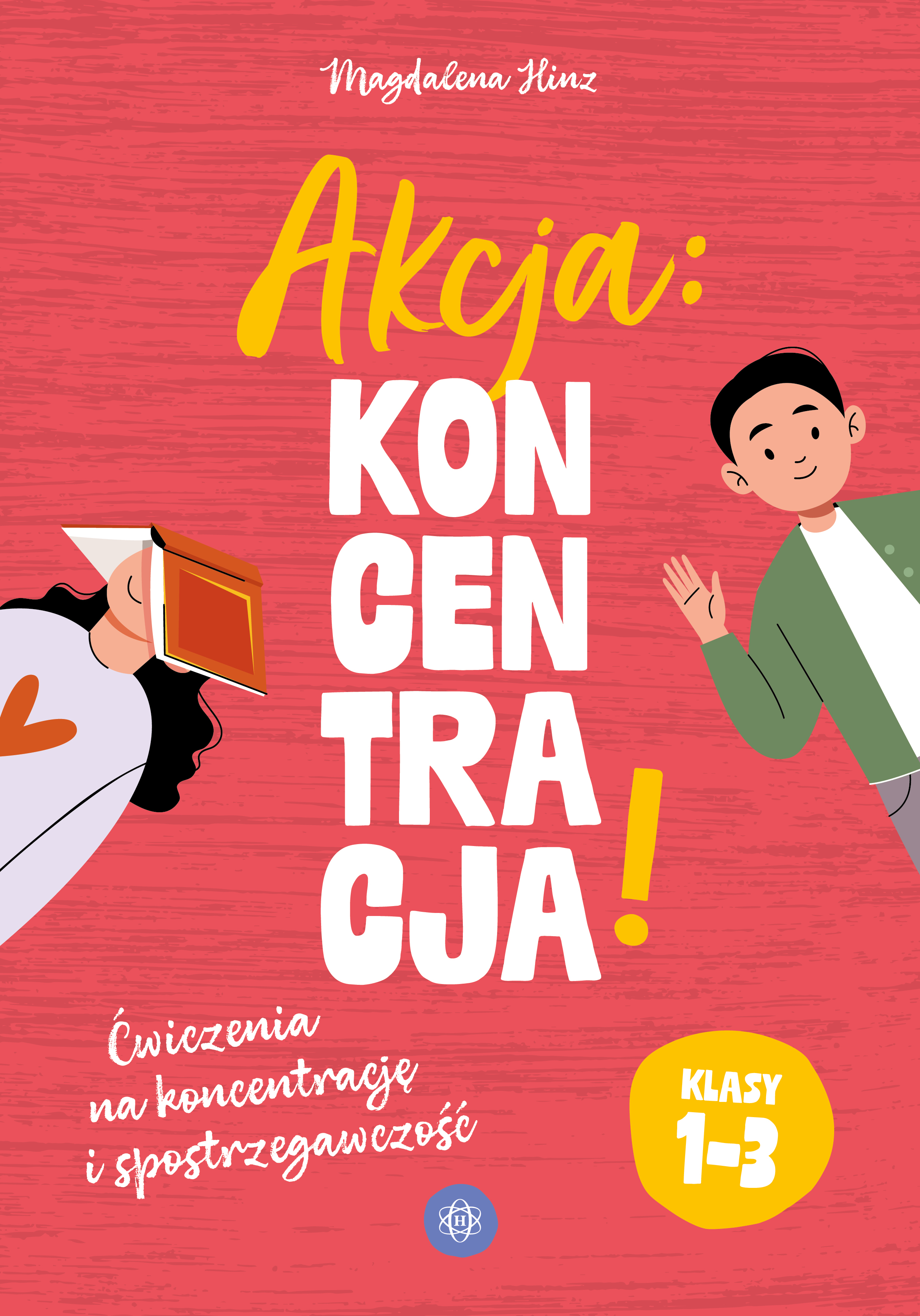 Okładka zeszytu ćwiczeń Akcja: koncentracja! dla klas 1–3 wydawnictwa Harmonia podręczniki