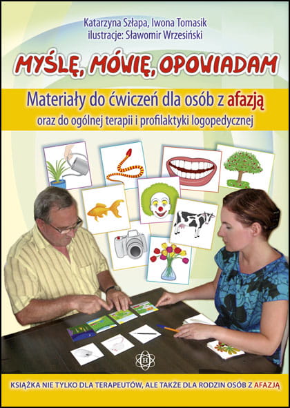 Publikacja Myślę, mówię, opowiadam HARMONIA z ilustracjami do terapii afazji i ćwiczeń logopedycznych