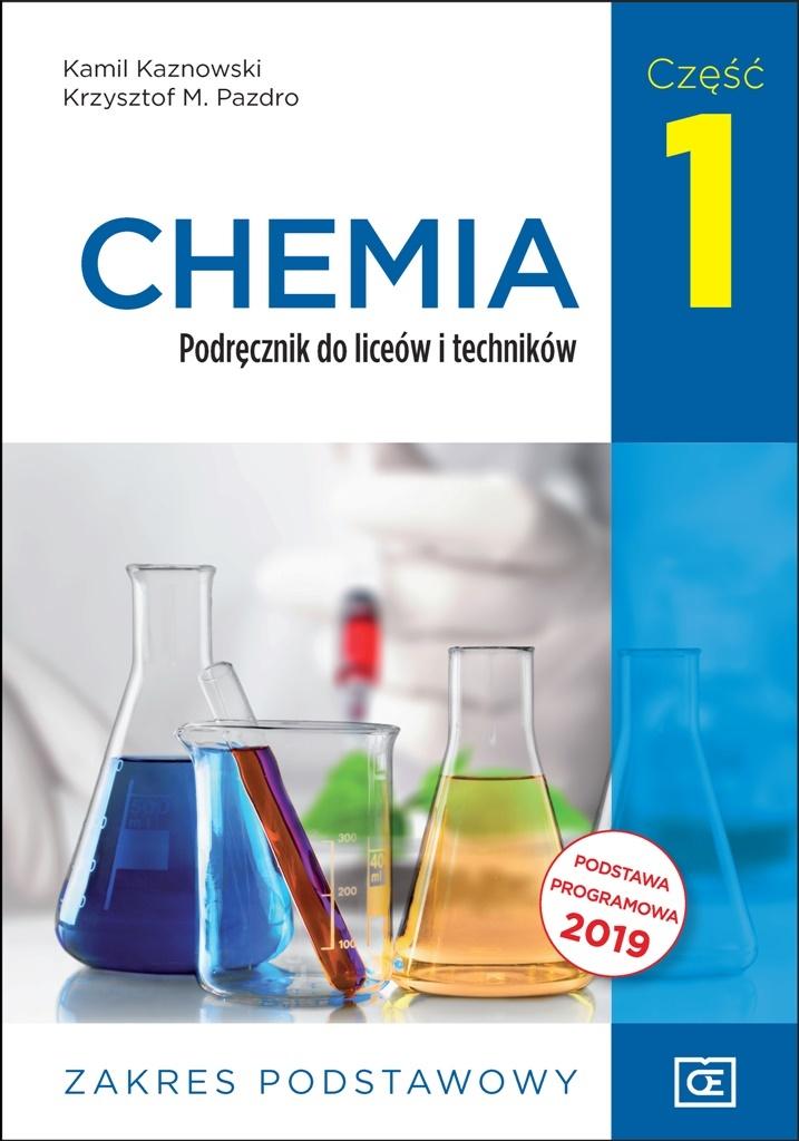 Podręcznik Nowe chemia dla klasy 1 liceów i techników Pazdro format 235x165x1 mm