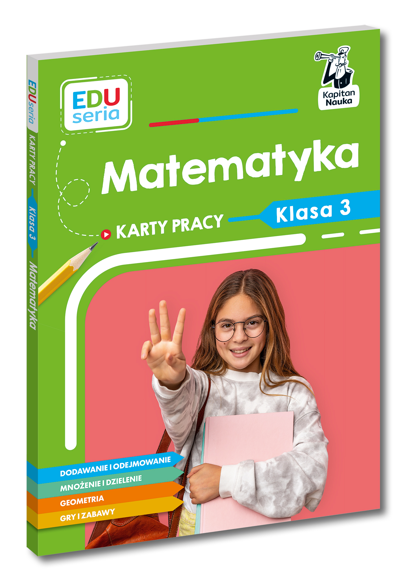 EDUseria Matematyka karty pracy klasy 3 Kapitan Nauka okładka