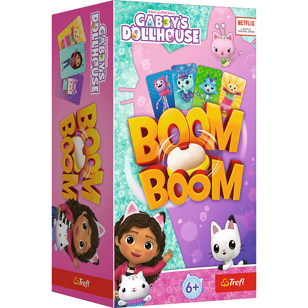Karty do gry Boom Boom Koci Domek Gabi z motywem bajki, Trefl PAP