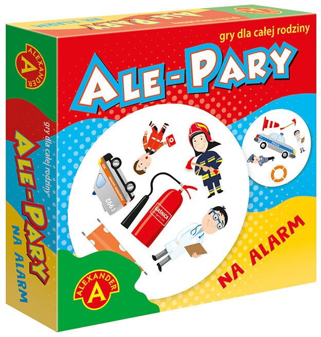 Karty gry Ale Pary Na Alarm z ilustracjami służb publicznych ALEXANDER GRY