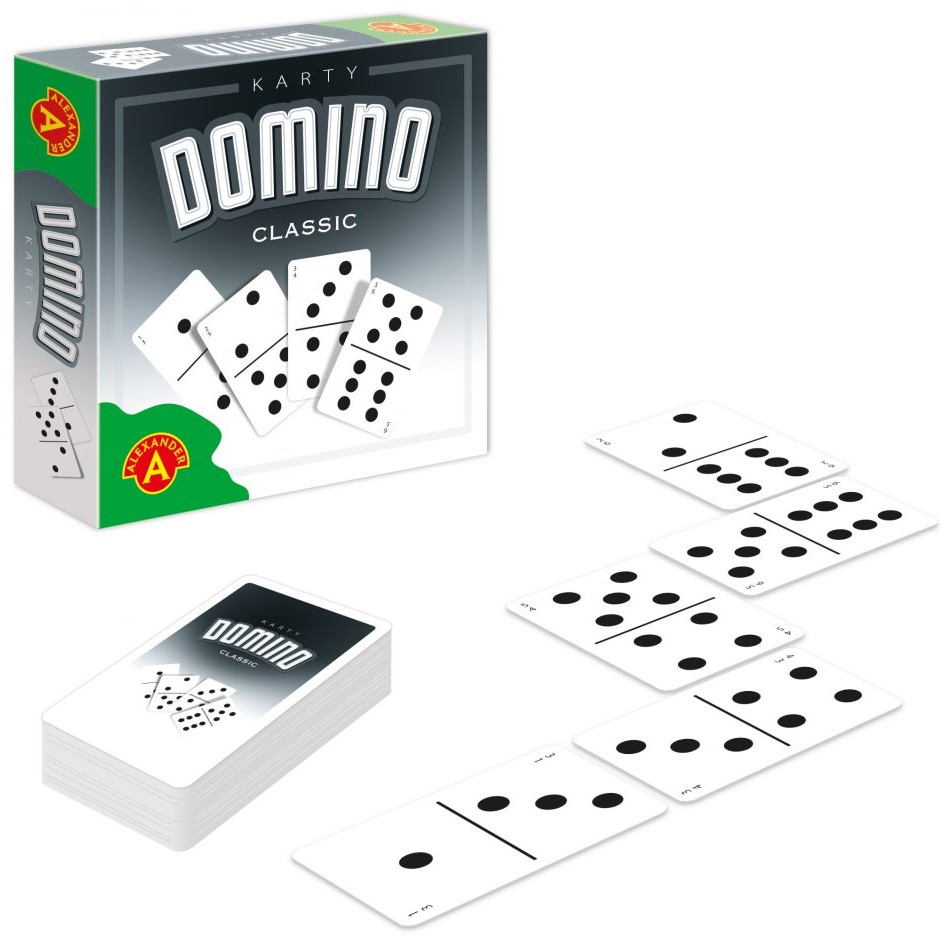 Domino Mikro – karciana gra Domino ALEXANDER GRY w formacie 92x92 mm