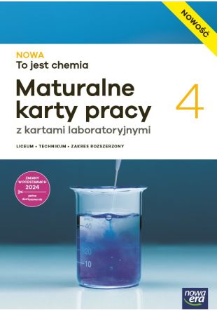 Strona wewnętrzna maturalnych kart pracy chemia rozszerzona Nowa Era