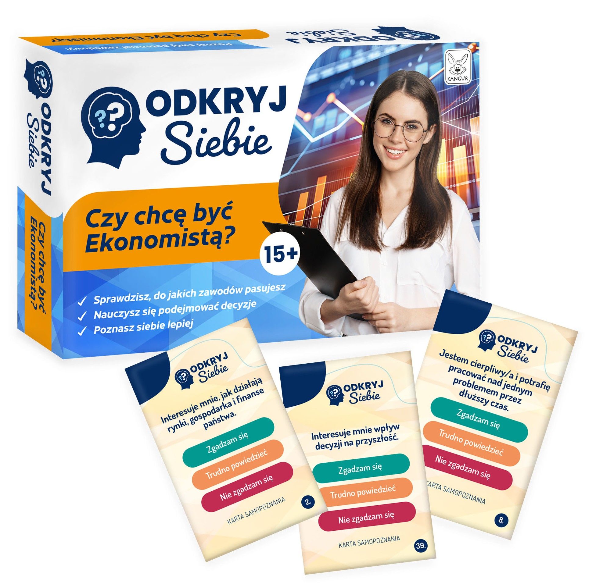 Pomoc edukacyjna Odkryj Siebie Czy chcę być Ekonomistą? od KANGUR