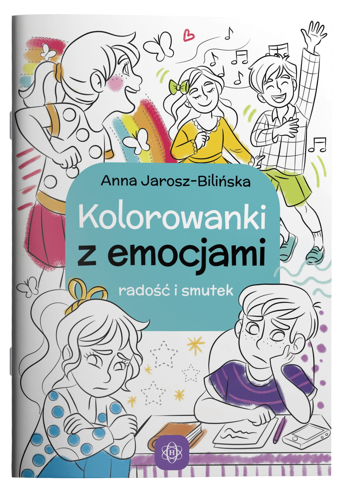 Kolorowanki z emocjami HARMONIA – ilustracja do nauki rozpoznawania radości i smutku