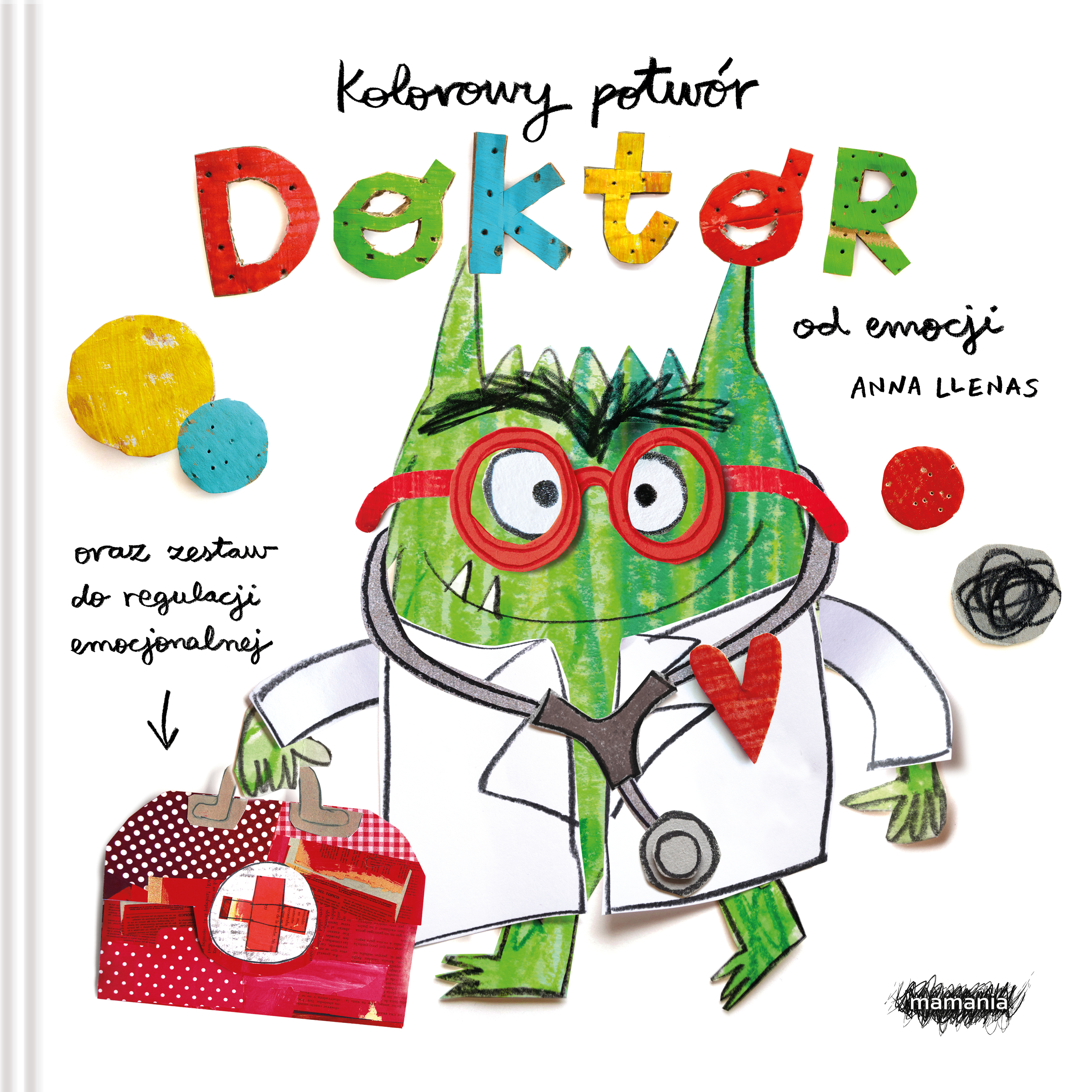 Kolorowy Potwór. Doktor od emocji książka MAMANIA format 25 na 25 cm