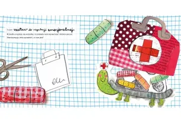 Kolorowy Potwór. Doktor od emocji - ilustracja bohatera i emocji w książce MAMANIA
