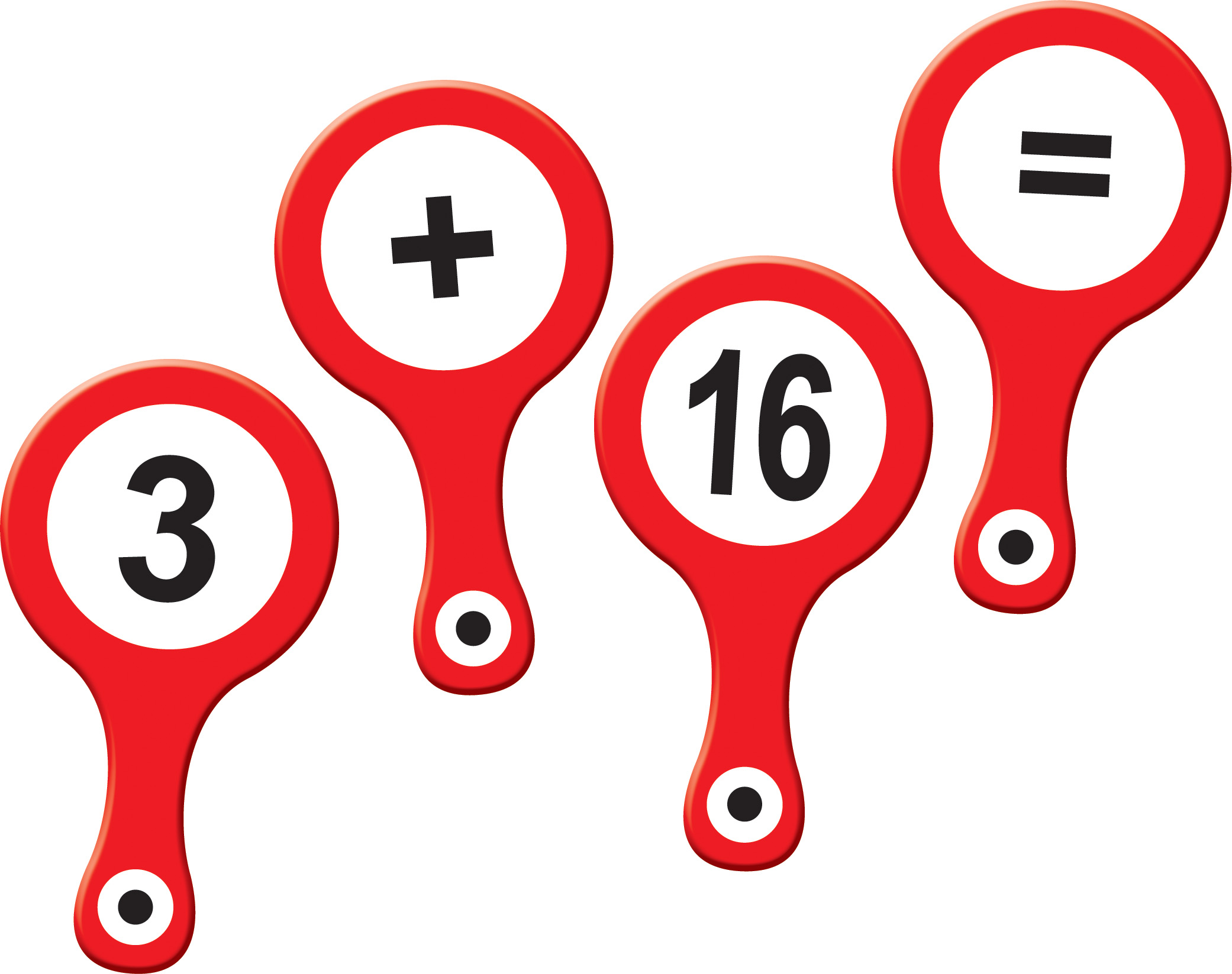 Zestaw Liczmany 0–20 ADAMIGO – plakietki z cyframi i symbolami działań matematycznych
