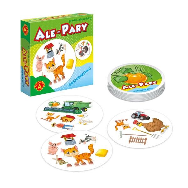 Mini Ale Pary Gospodarstwo – zestaw 31 okrągłych kart z ilustracjami gospodarstwa domowego
