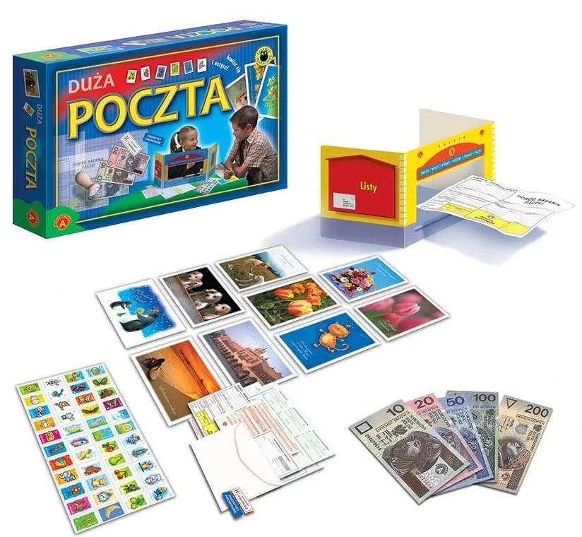 Duża Poczta zestaw edukacyjny Alexander Gry z okienkiem i znaczkami