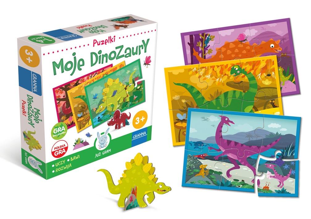 Moje Dinozaury – edukacyjna gra i puzzle z dinozaurami GRANNA