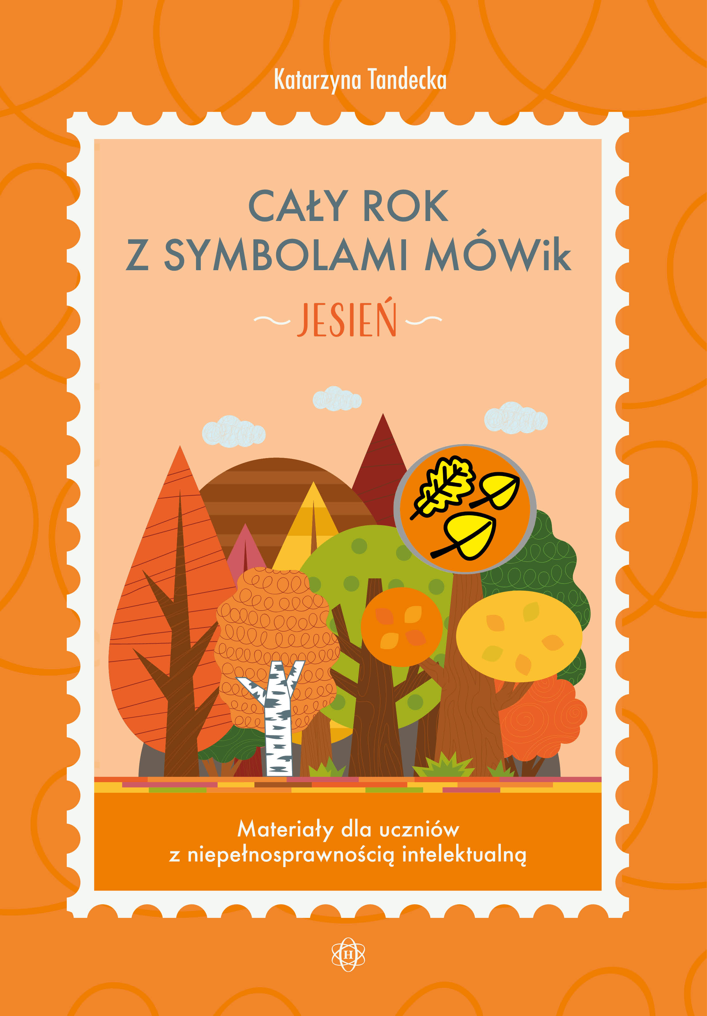 Karty pracy Cały rok z symbolami MÓWik Jesień Harmonia podręczniki okładka z symbolami AAC