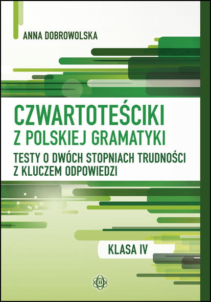 Czwartoteściki z polskiej gramatyki HARMONIA - okładka książki do nauki dla klasy 4