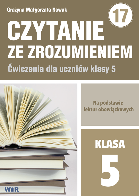 Zestaw ćwiczeń Czytanie ze zrozumieniem dla klasy 5 WIR – okładka książki