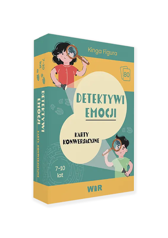 Zestaw 80 kart konwersacyjnych Detektywi emocji dla dzieci 7-10 lat marki Wir (T)