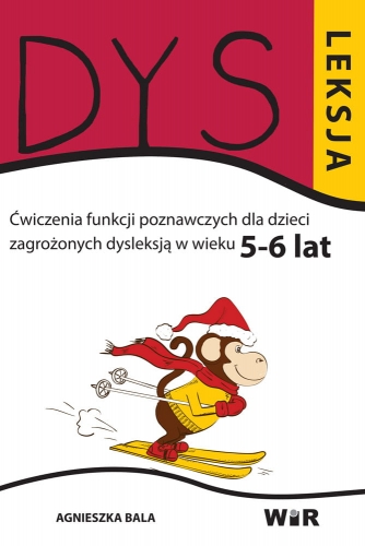 Dysleksja 5–6 lat – ćwiczenia funkcji poznawczych WIR – okładka książki edukacyjnej dla dzieci