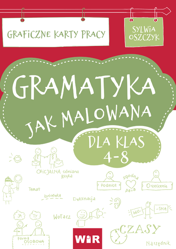 Graficzne karty pracy Gramatyka jak malowana Wydawnictwo Wir (T) dla klas 4-8
