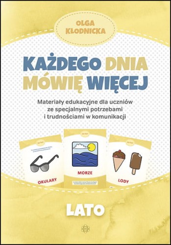 Materiały edukacyjne Każdego dnia mówię więcej Harmonia podręczniki - okładka książki edukacyjnej wspierającej rozwój mowy