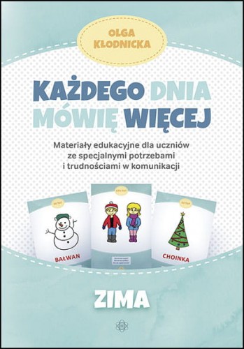 Każdego dnia mówię więcej Zima - materiały edukacyjne Harmonia podręczniki, okładka książki