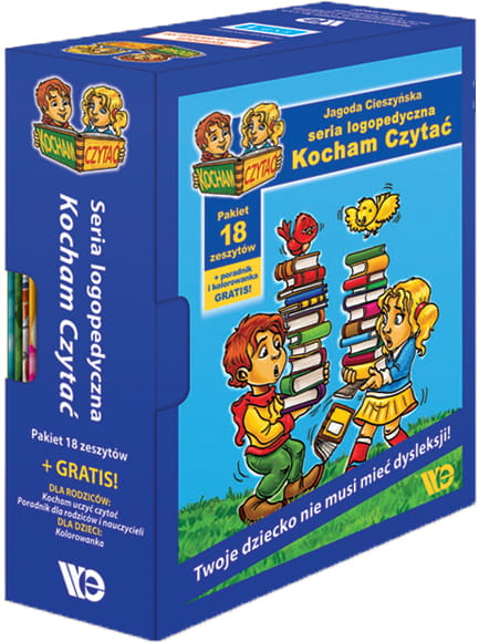 Pakiet 1 Kocham Czytać - zestaw edukacyjny Wydawnictwo Edukacyjne 18 zeszytów