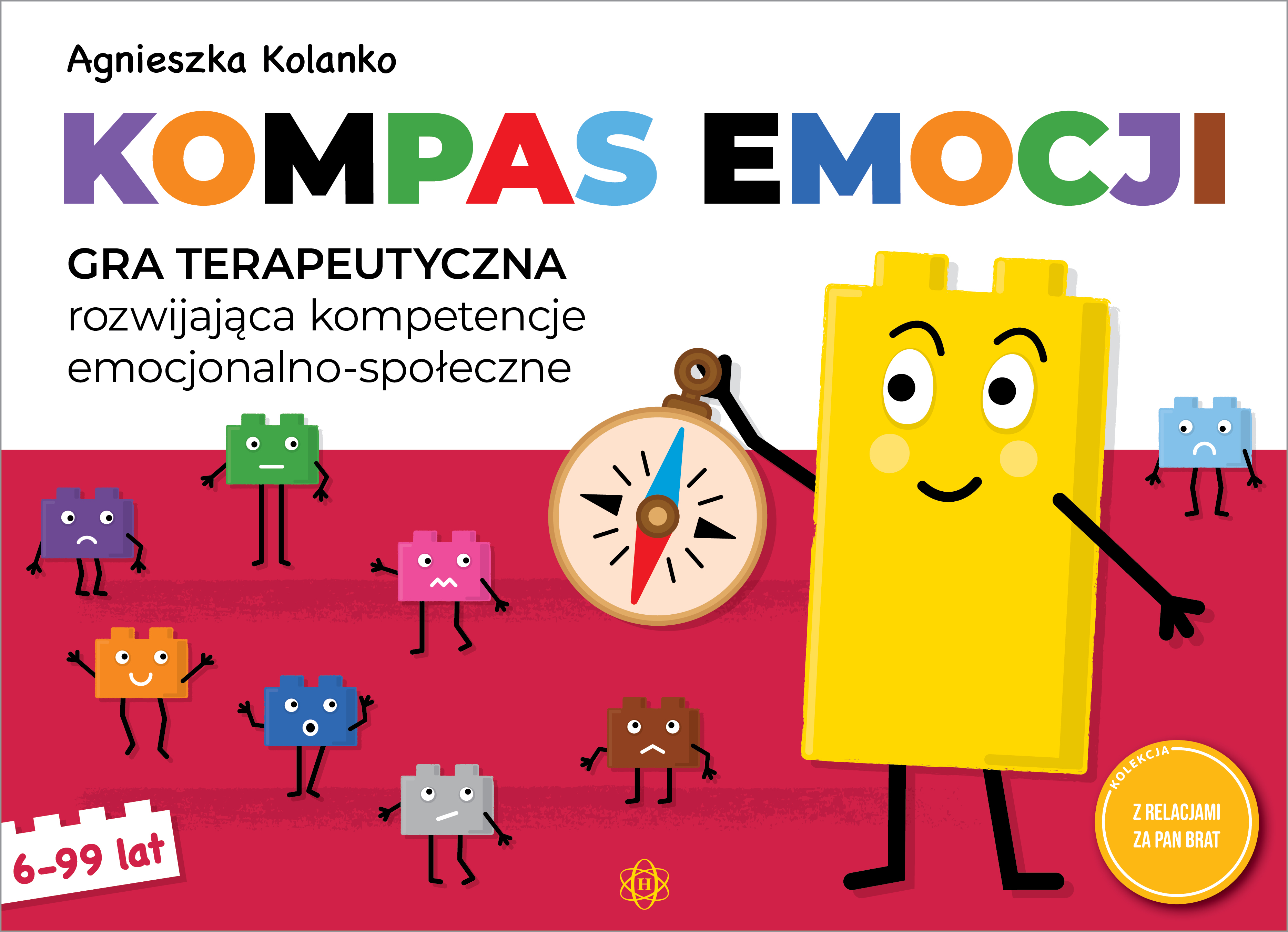 Kompas emocji – gra terapeutyczna Harmonia podręczniki z planszą i kartami edukacyjnymi