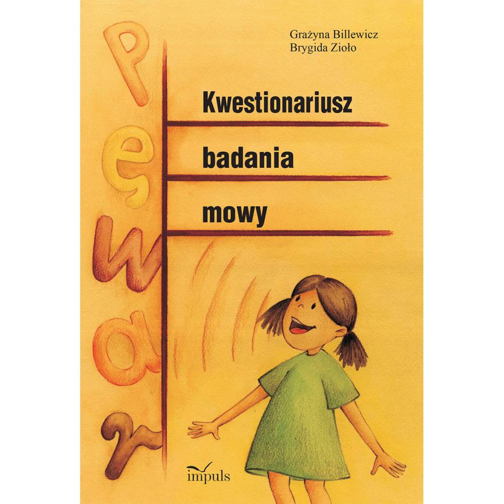 Kwestionariusz badania mowy IMPULS – okładka książki do diagnozy logopedycznej dzieci