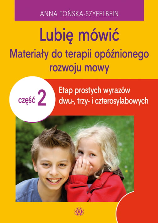 Okładka książki Lubię mówić. Część 2 wydawnictwa Harmonia podręczniki z materiałami do terapii mowy