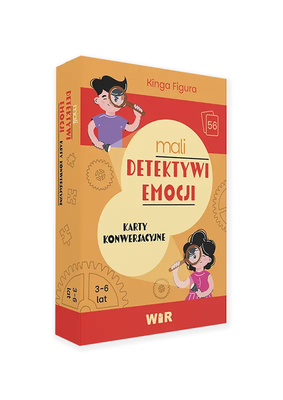 Zestaw kart konwersacyjnych Mali detektywi emocji marki Wir (T) wspierający kompetencje emocjonalne dzieci 3–6 lat